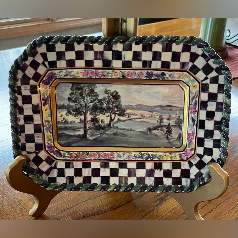 MacKenzie-Childs MacLachlan Hors d’oeurve tray.